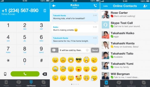 skype 520x304 photo skype 520x304 19 apps that already look perfect for iOS 7