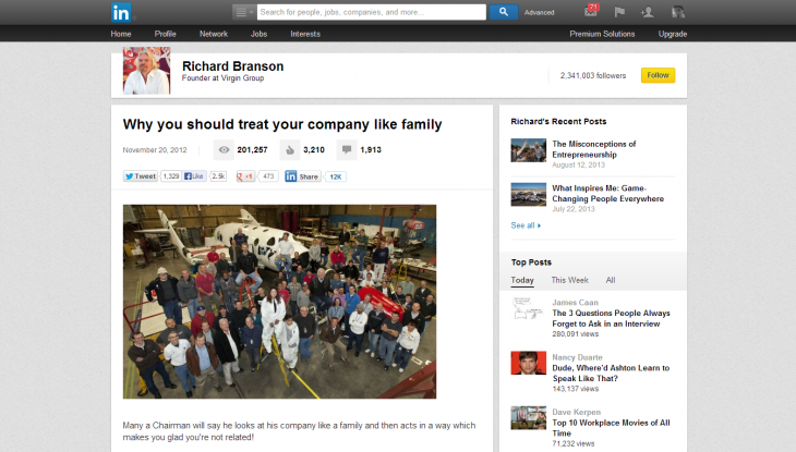 linkedin 730x415 The 15 best blogging and publishing platforms on the Internet today. Which one is for you?