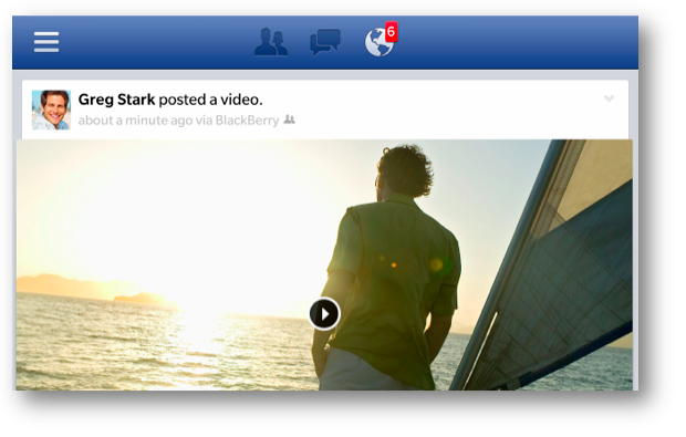 screen shot 2013 10 17 at 11 09 43 am Facebook for BlackBerry 10 gets resharing, group chat, preview links, landscape videos, and post deletion