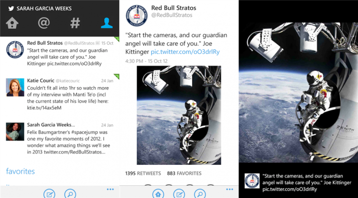 twitter windows phone 730x405 Twitter for Windows Phone gets notifications for favorite accounts, dark theme, tweets on home screen, and more
