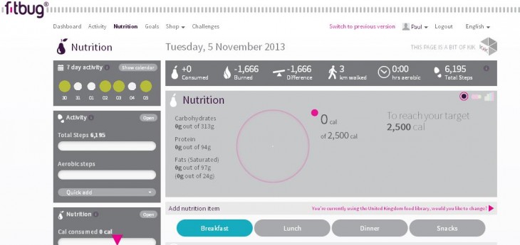 FitBugNutrition 730x345 Fitbug Orb: A versatile activity tracker that wins on price, but its not without its flaws