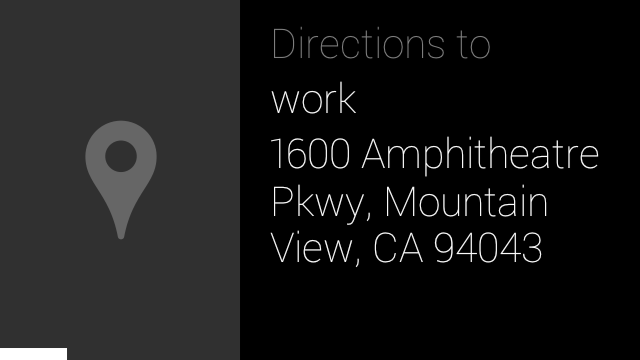 WorkDirections Google Glass update adds new commands to bring up your agenda and get directions to home and work