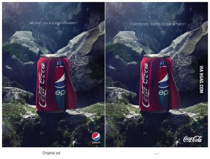 coke ad Pepsi won Halloween with this clever ad