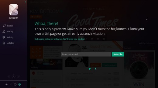 baboom7 520x292 Kim Dotcom gives a sneak preview of Baboom, his new music streaming service