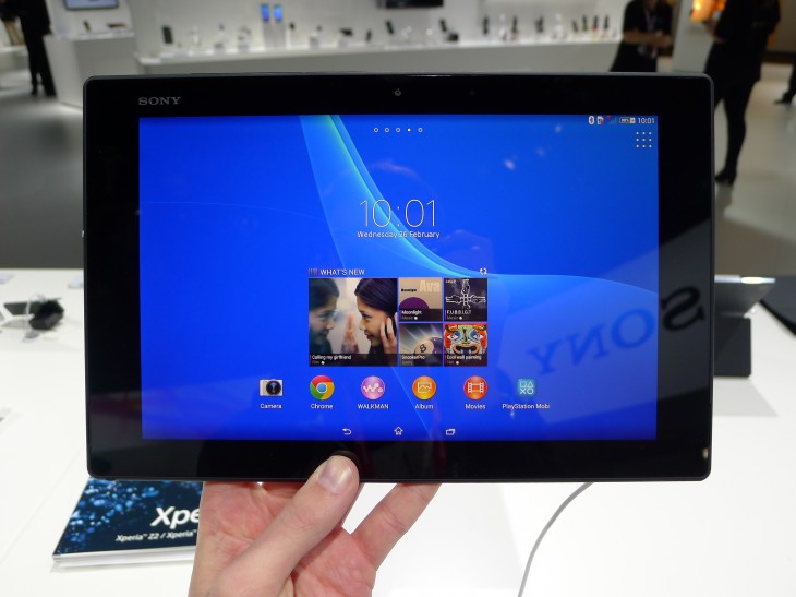 P1050246 730x547 Sony Xperia Z2 Tablet hands on: A remarkably slim, light and powerful 10.1 inch Android slate