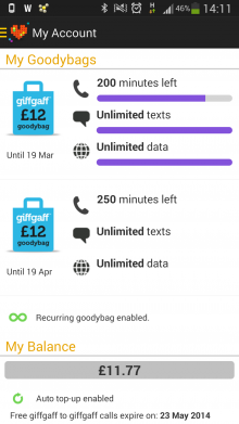 Screenshot 2014 02 28 14 11 38 220x391 GiffGaff, the UK people powered mobile network, launches native Android app