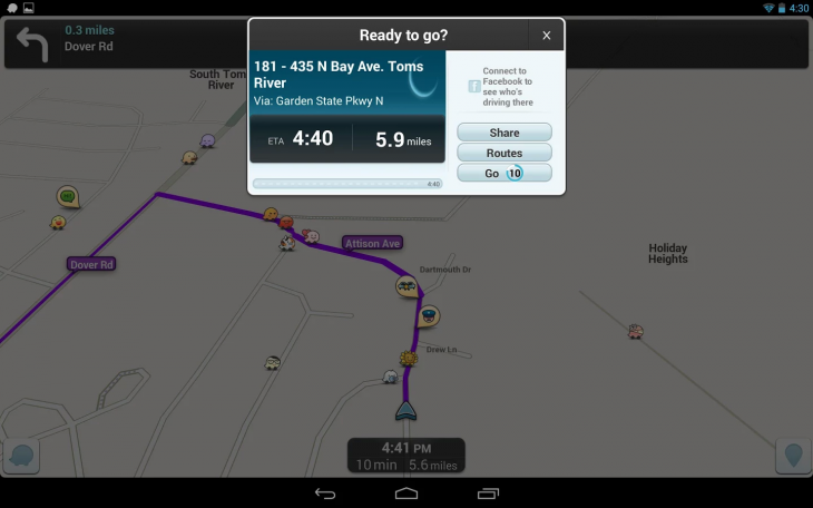 Waze 730x456 Googles Waze navigation app for iOS and Android updated with calendar integration