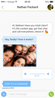 Webchat Screens 06 220x390 Orange adds a clever take on mobile messaging to its Libon app