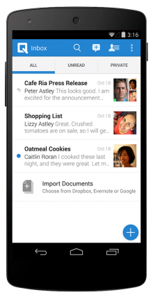 android 2 inbox import 220x426 Collaborative word processor Quip brings its Android app to 7 new app stores, adds new features 