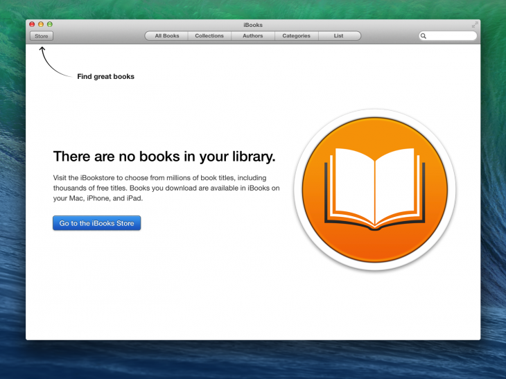 ibooks welcome@2x 730x547 Designing the details: Why empty states matter