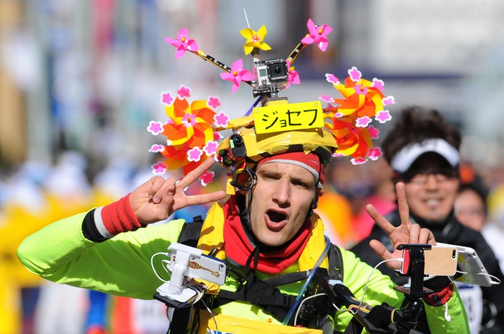 tokyo marathon2014 joseph 730x485 Meet Joseph Tame: Marathon runner, art runner, iRunner