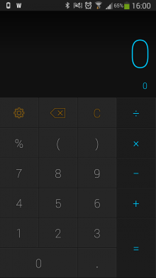 a2 220x391 CALCU is a sweet, gesture based calculator for Android