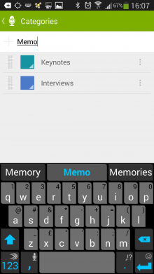 e3 220x391 Recordense for Android is a stylish recorder for annotating audio with notes