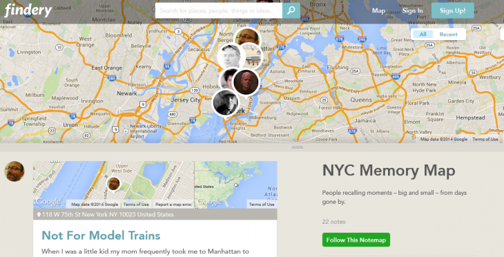 findery 730x372 Fakes Findery: Flickr co founder brings her social, notes based map of the world to iOS