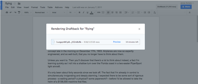 You can use this Chrome extension to watch how any Google Doc was written
