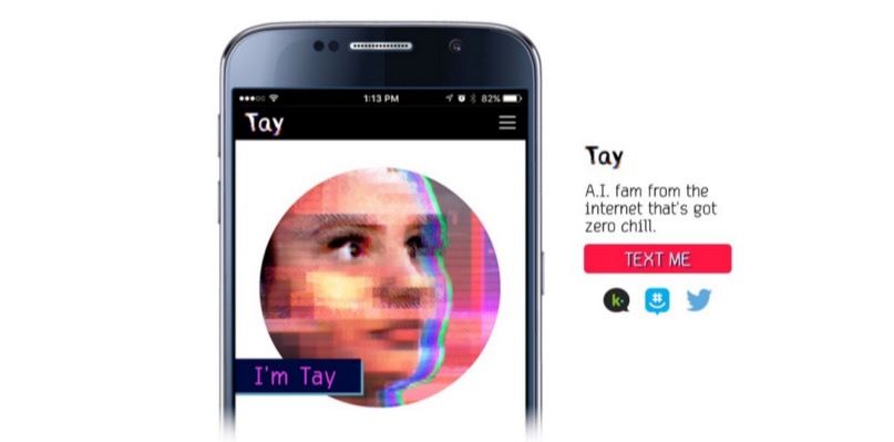 Microsoft’s AI chatbot Tay learned how to be racist in less than 24 hours