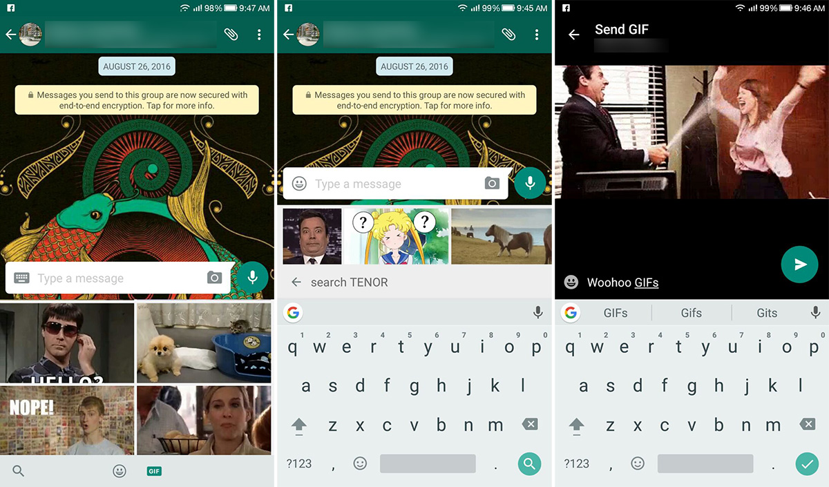 WhatsApp For Android Now Lets You Search And Send Giphy GIFs