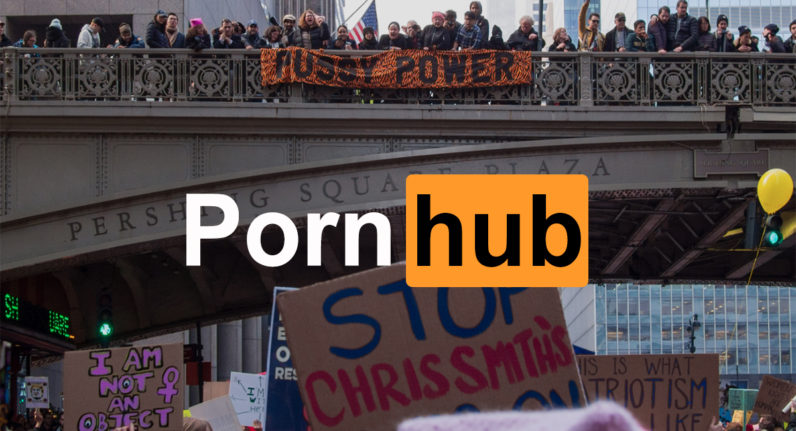 Pornhub reveals the Women’s March caused serious drops in porn traffic