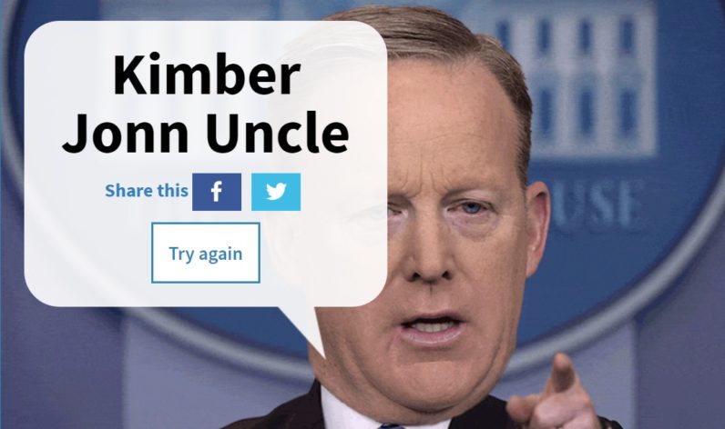 Spice up your name with this Sean Spicer name generator