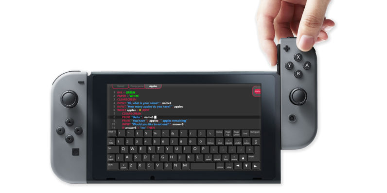 O Nintendo Switch poderia, em breve, apresentar seu filho a aplicativos de codificação
